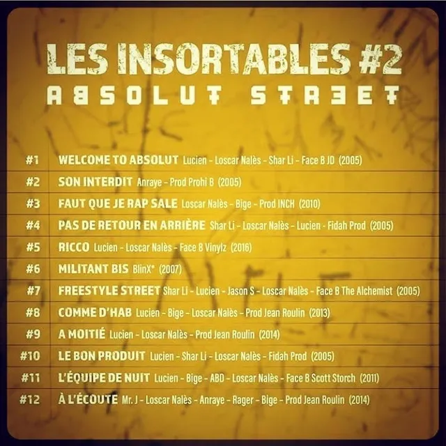 Les Insortables #2 - Promo · EP Absolut Street - 02